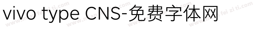 vivo type CNS字体转换